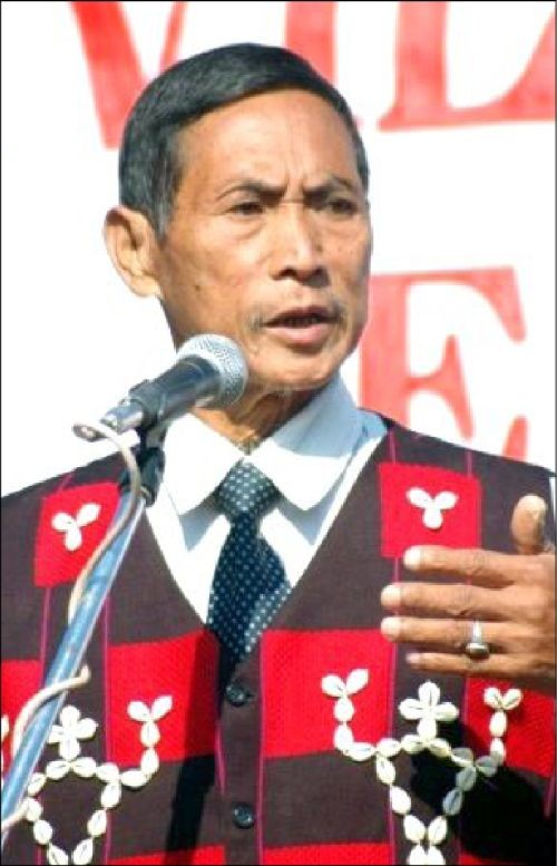 Seen here in a file photo is Naga Hoho President Horangse Sangtam who passed away at Bangkok, February 6.